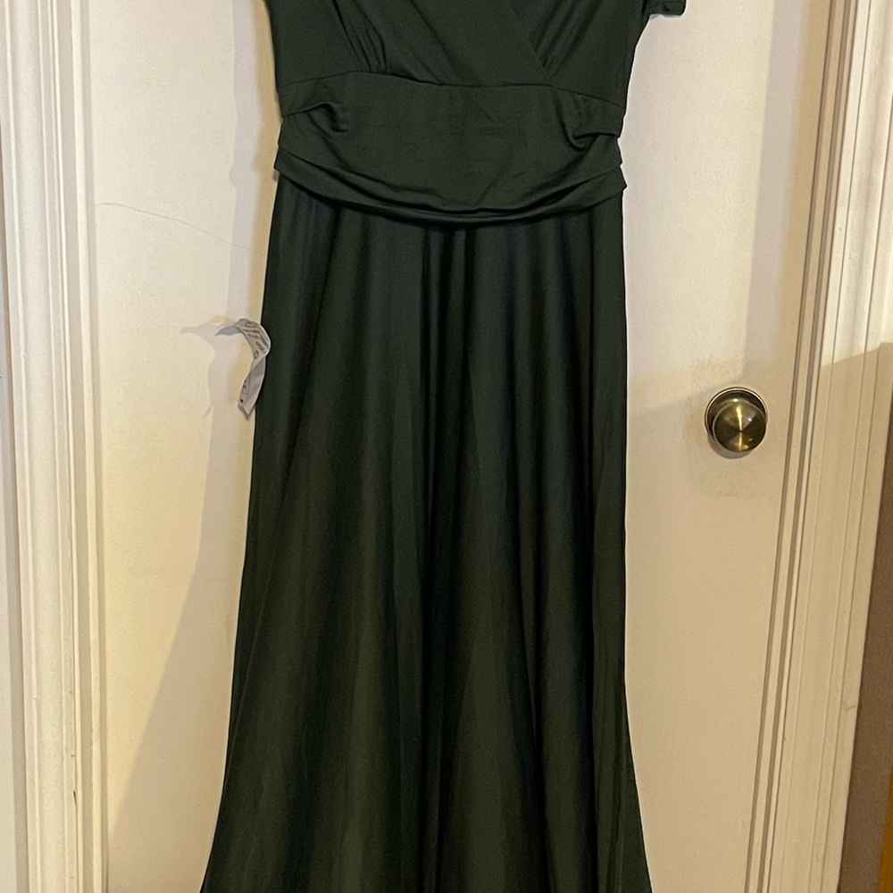 KohKoh long short sleeve green dress